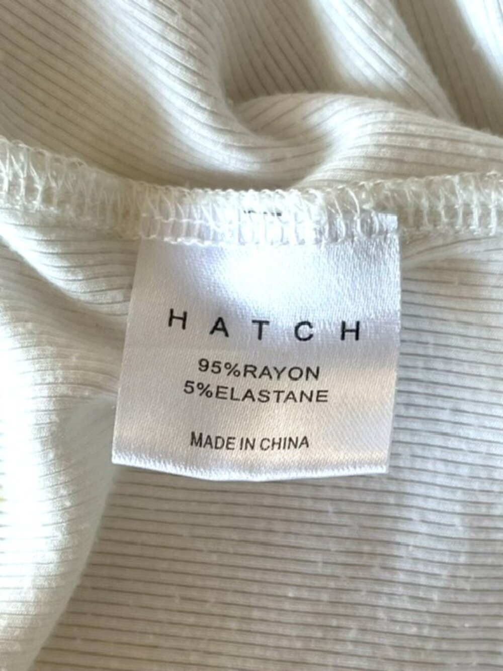 Hatch The Softest Rib Maternity and Nursing Dress in Ivory | Size XS - Picture 9 of 9